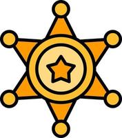 Sheriff Creative Icon Design vector