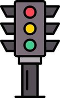 Traffic Light Creative Icon Design vector