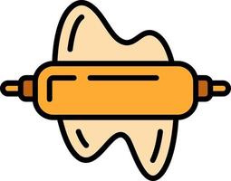 Rolling Pin Creative Icon Design vector