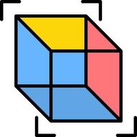 diseño de icono creativo de cubo 3d vector