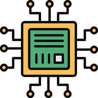 Microchip Creative Icon Design vector