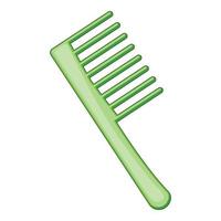 Comb icon, cartoon style vector