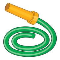 Garden hose icon, cartoon style vector