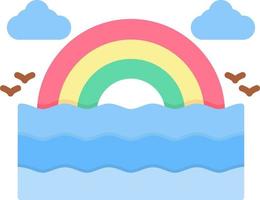 Rainbow Creative Icon Design vector