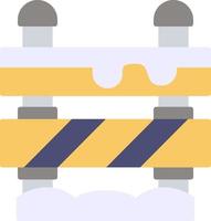 diseño de icono creativo de bloqueo de carretera vector
