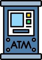 Atm Machine Creative Icon Design vector