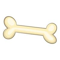 Dog bone icon, cartoon style vector