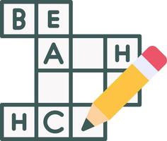 Crossword Creative Icon Design