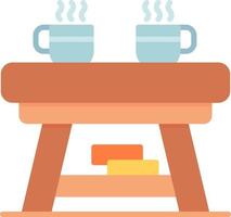 diseño de icono creativo de mesa de café vector