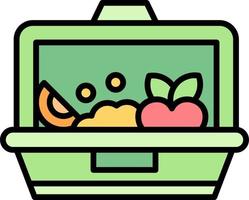 Lunch Box Creative Icon Design vector