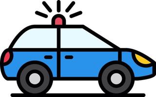 Police Car Creative Icon Design vector