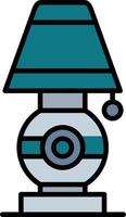 Desk Lamp Creative Icon Design vector