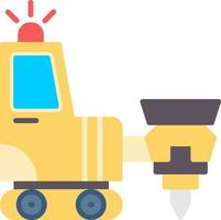 Drilling Machine Creative Icon Design vector