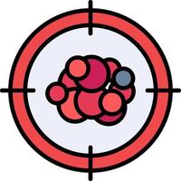 Cancer Target Creative Icon Design vector