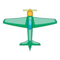 Plane icon, cartoon style vector