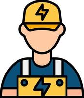 Electrician Creative Icon Design vector