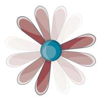 Propeller icon, cartoon style vector