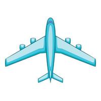 Airliner icon, cartoon style vector