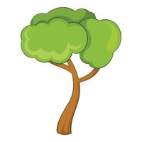 Deciduous tree icon, cartoon style vector