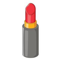 Lipstick icon, cartoon style vector