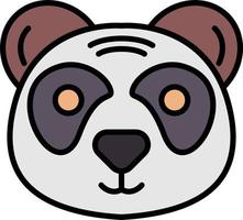 diseño de icono creativo panda vector