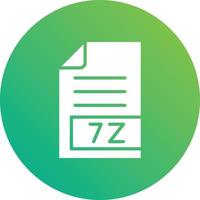 7Z Vector Icon Design Illustration