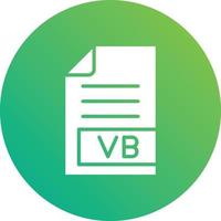 VB Vector Icon Design Illustration