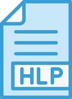 HLP Vector Icon Design Illustration