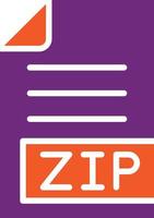 ZIP Vector Icon Design Illustration