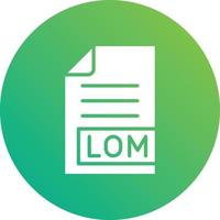 ilustración de diseño de icono de vector de lom