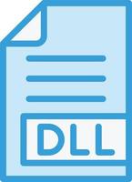 DLL Vector Icon Design Illustration