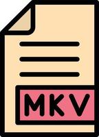 MKV Vector Icon Design Illustration