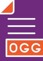 OGG Vector Icon Design Illustration