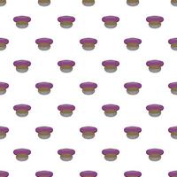 Cap pattern, cartoon style vector