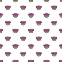 Cap pattern, cartoon style vector