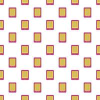 E-book pattern, cartoon style vector