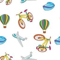 Different kind of transportation pattern vector