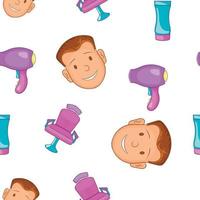 Barbershop pattern, cartoon style vector