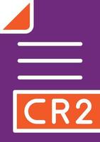 CR2 Vector Icon Design Illustration