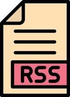 RSS Vector Icon Design Illustration