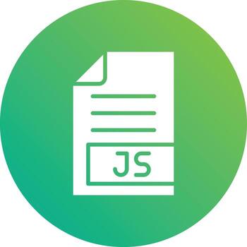 Ilustración de diseño de icono de vector js