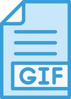 GIF Vector Icon Design Illustration