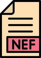 NEF Vector Icon Design Illustration