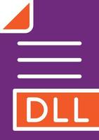 DLL Vector Icon Design Illustration