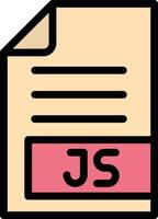 Ilustración de diseño de icono de vector js