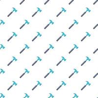 Hammer pattern, cartoon style vector