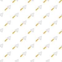 Trowel pattern, cartoon style vector