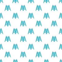 Ladder pattern, cartoon style vector