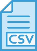 CSV Vector Icon Design Illustration