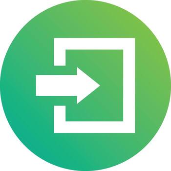 Log in Vector Icon Design Illustration